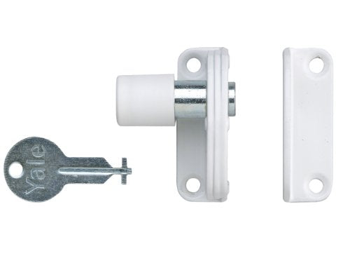 Yale P-123-WE Sash Window Presslock, White Finish