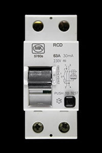 MK 63 AMP 30mA DOUBLE POLE RCD 5760S