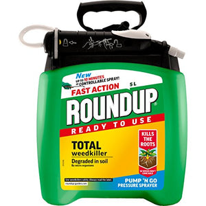 Roundup Fast Action Weedkiller Pump 'N Go Ready To Use Spray, 5 Litre